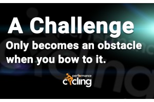 A challenge only becomes an obstacle when you bow to it